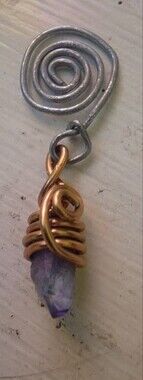 Handmade Wire Wrapped Teabag Charm